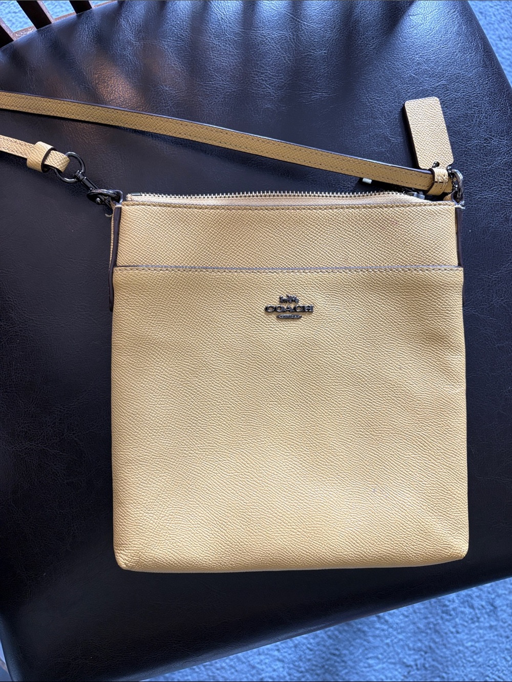Coach Yellow Leather Crossbody Bag